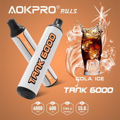 pena recarregável 15ML 600mAh de Nic Cola Ice Disposable Flavored Vape de sal 50mg