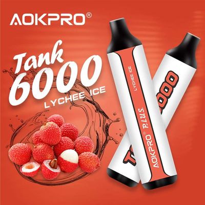 Tipo-c descartável de aço inoxidável Mesh Coil portuário da pena de Vape de 6000 sopros de PCTG