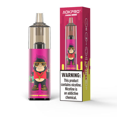 O FCC que o CE ROHS Flavored Vapes descartável 15000 sopra dispositivo recarregável