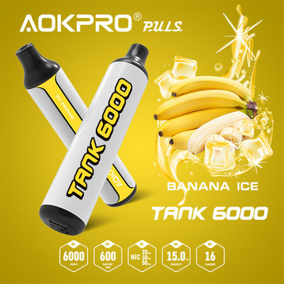 a pena recarregável 600mAh de Vape da barra de 1.2ohm Mesh Coil Banana Ice Air pré-carregou