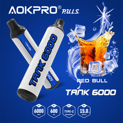 a barra SS PCTG Vape descartável recarregável Pen Device 6000 do sopro 20mg sopra