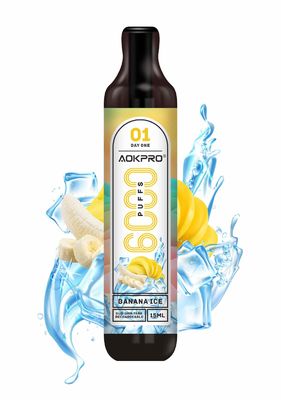 dispositivos descartáveis da MTL Vape de sal da nicotina 50mg/ML	Sopro do tanque 6000 de Secundário-ohm