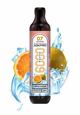 A tração descartável preenchida da nicotina do sopro 15ml 6000 ativou vagens Vapes 1.1Ohm