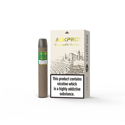2ml preencheu cigarros que Flavored descartáveis de E a hortelã Flavored Vape 600 sopros