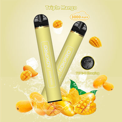 a manga da caixa 600mAh Rechargeble da barra do sopro de 8ml Eliquid 3000 Flavored Vape