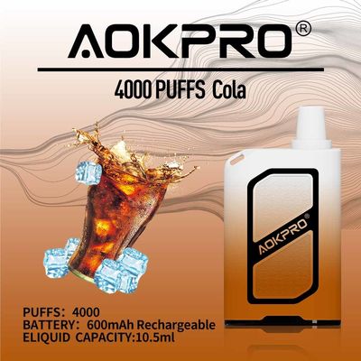 As MTL 4000 sopram a pena descartável 600mAh USB-C recarregável de Vape
