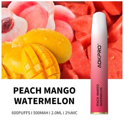 A nicotina 600 de 2% sopra Vape descartável 2ml Flavored penas de Vape