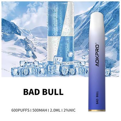 O sal 600 da nicotina do PC 20mg do produto comestível sopra Vape descartável à barra da hélice