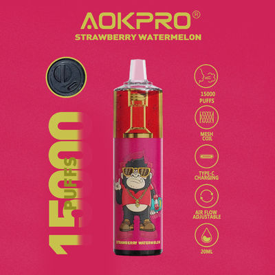 20ml Vape descartável recarregável 15000 sopra sabores surpreendentes